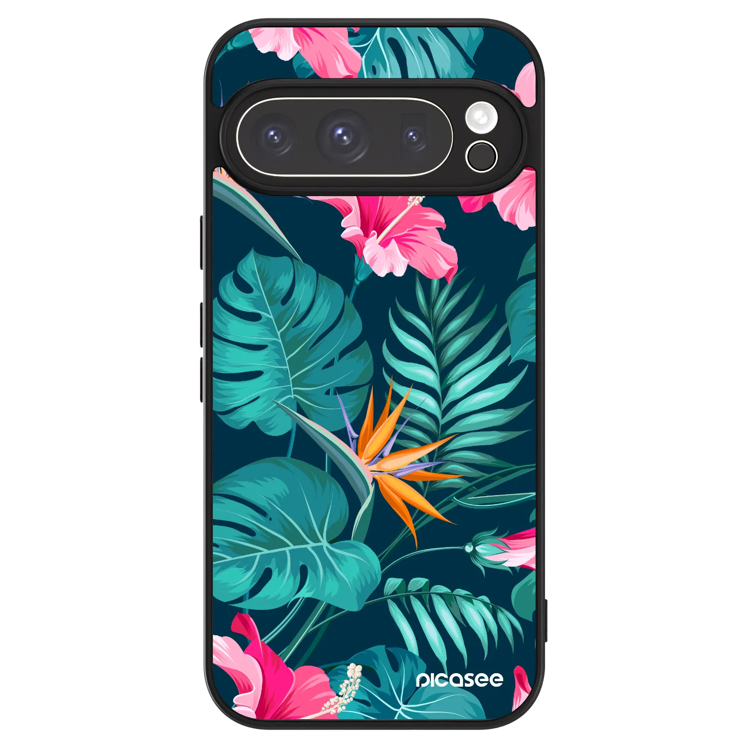 Picasee ULTIMATE CASE Google Pixel 9 Pro - készülékre - Pink Monstera