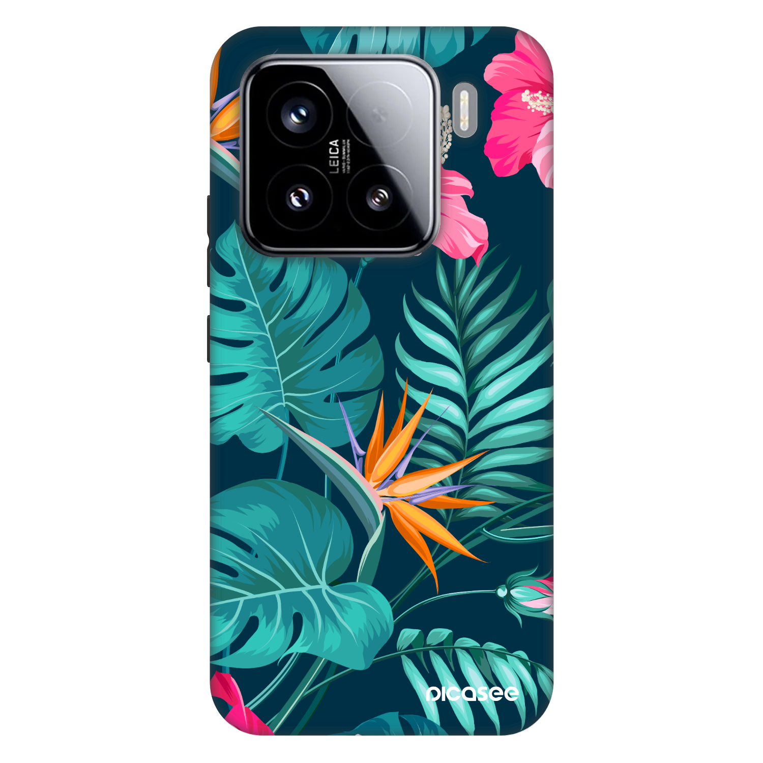 Picasee Fashion Case Xiaomi 15 - Pink Monstera