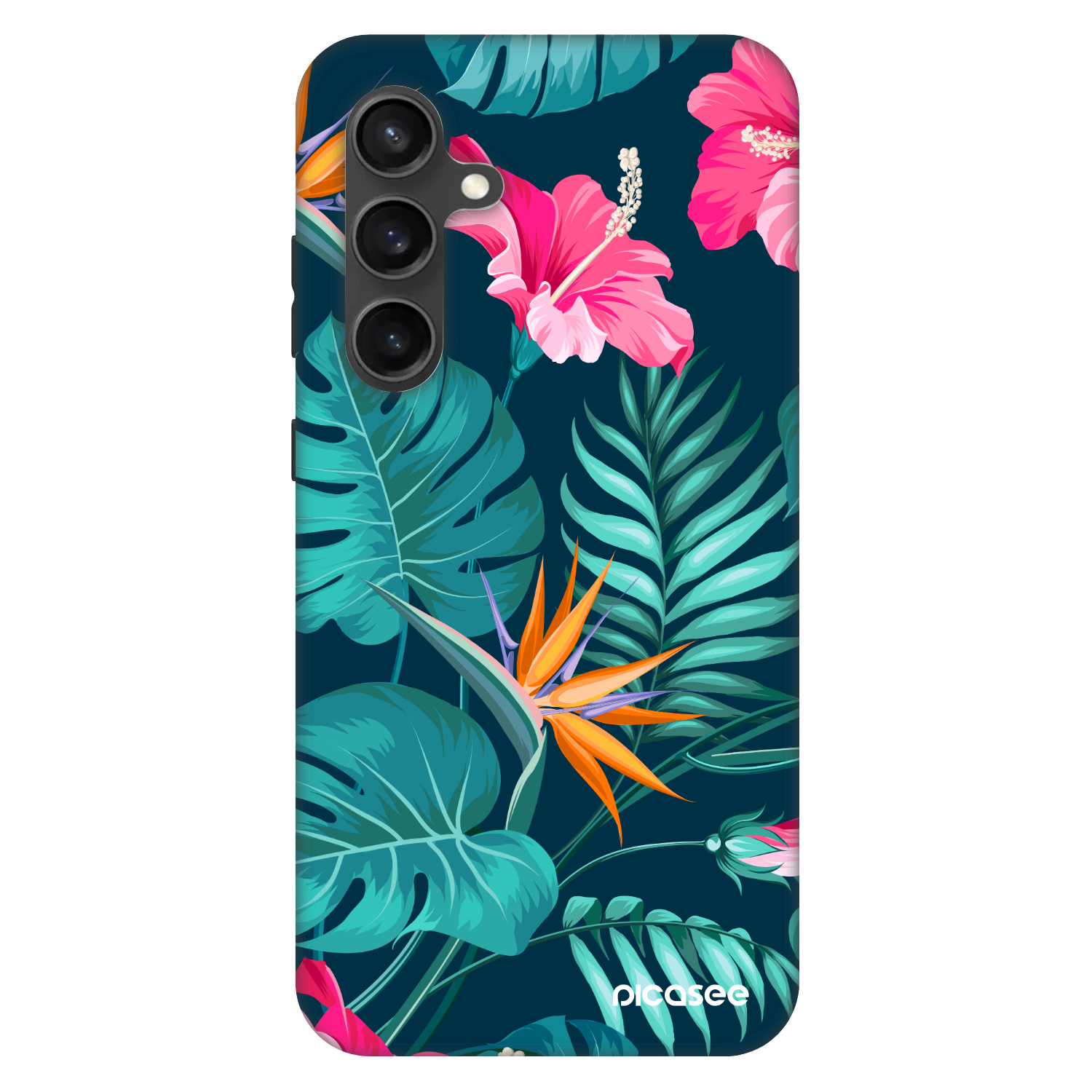 Picasee Fashion Case Samsung Galaxy S24 FE S721B - Pink Monstera