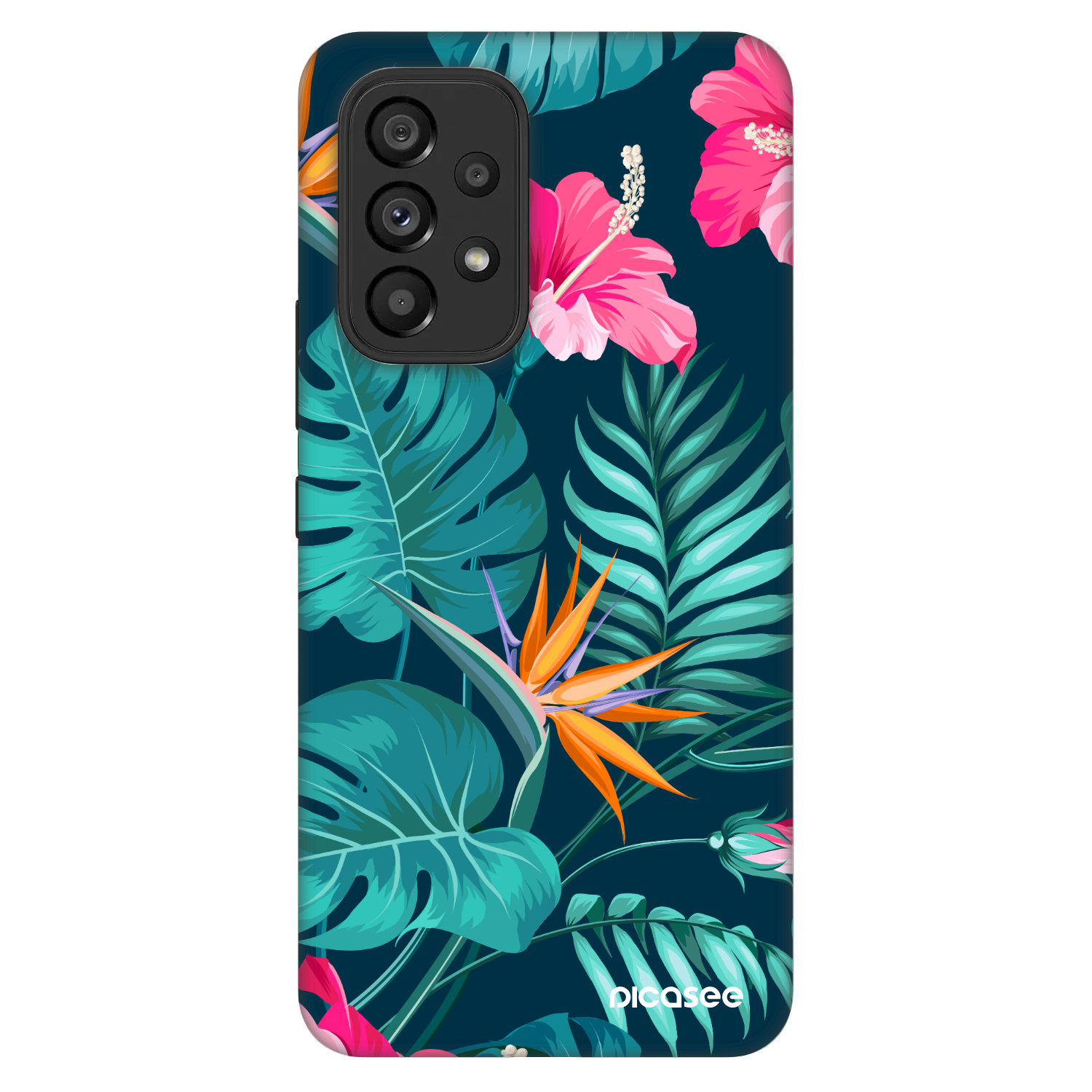 Picasee Fashion Case Samsung Galaxy A53 5G A536 - Pink Monstera