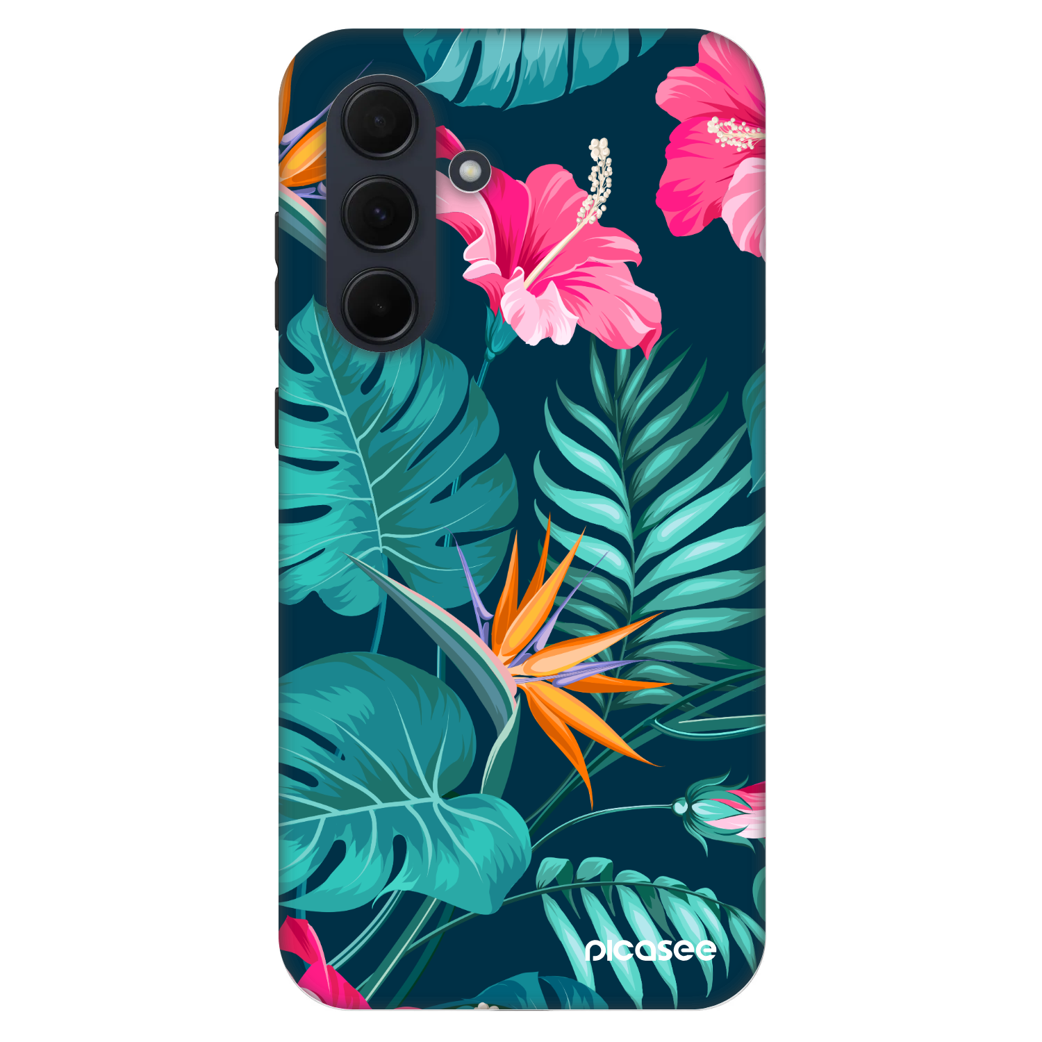 Picasee Fashion Case Samsung Galaxy A35 5G A356B - Pink Monstera