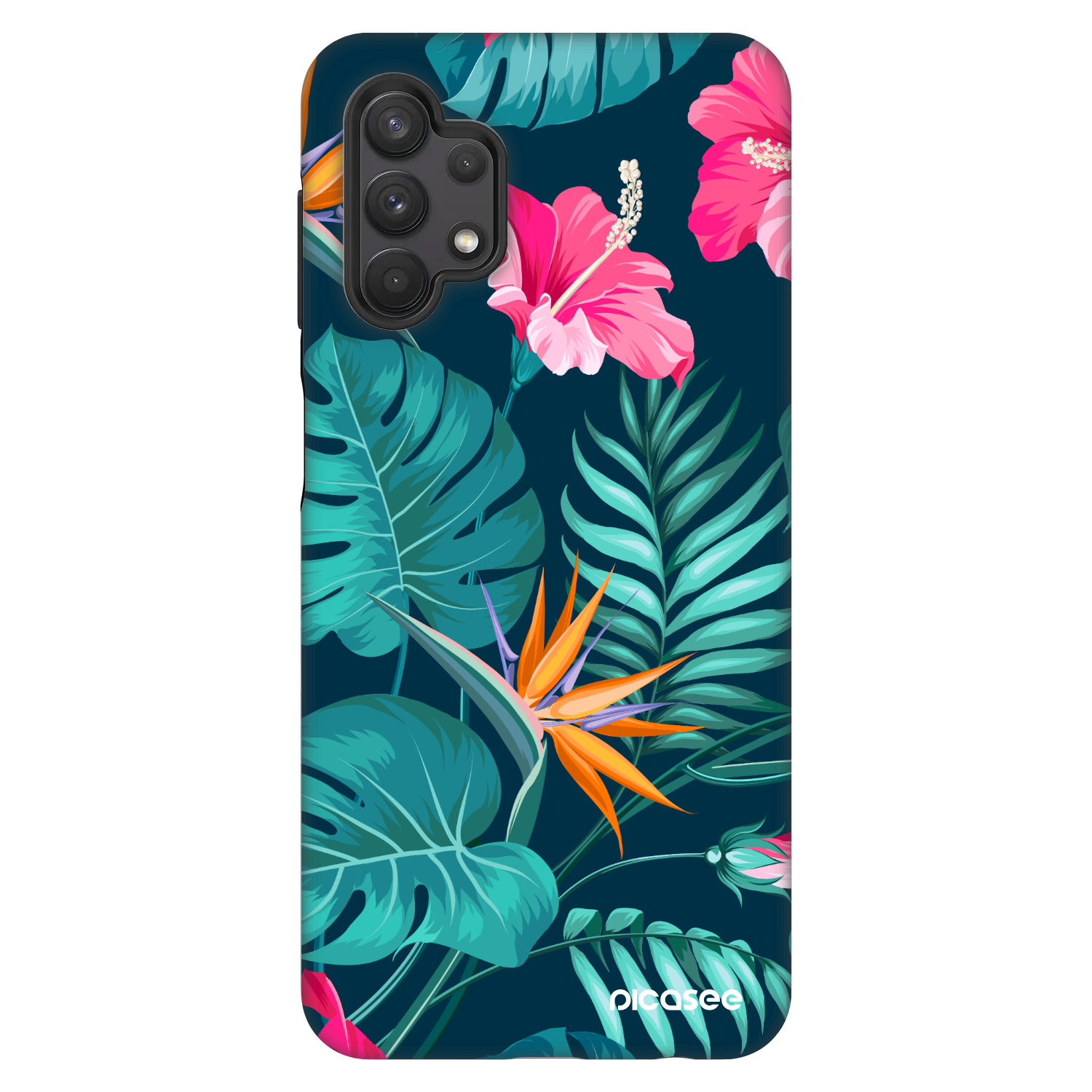 Picasee Fashion Case Samsung Galaxy A32 5G A326B - Pink Monstera