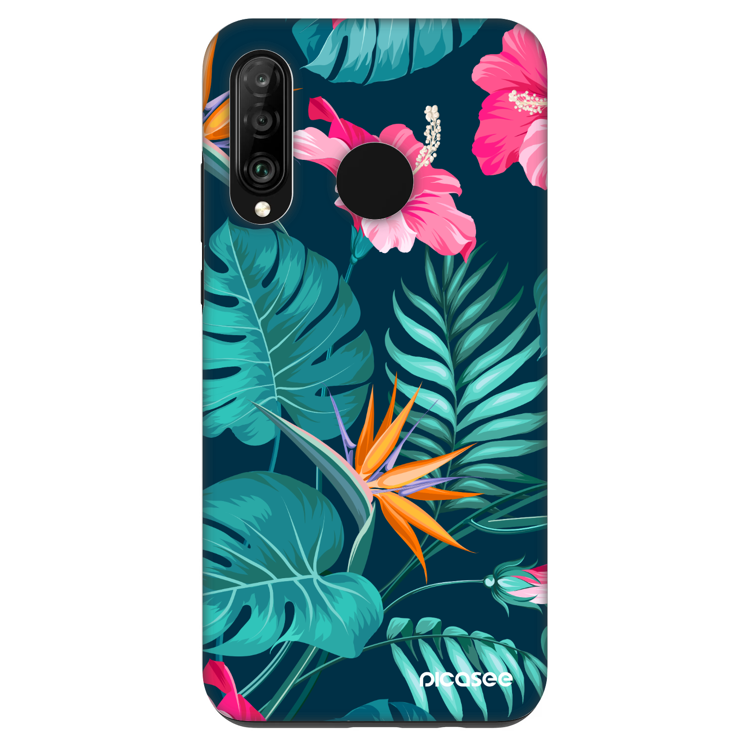 Picasee Fashion Case Huawei P30 Lite - Pink Monstera