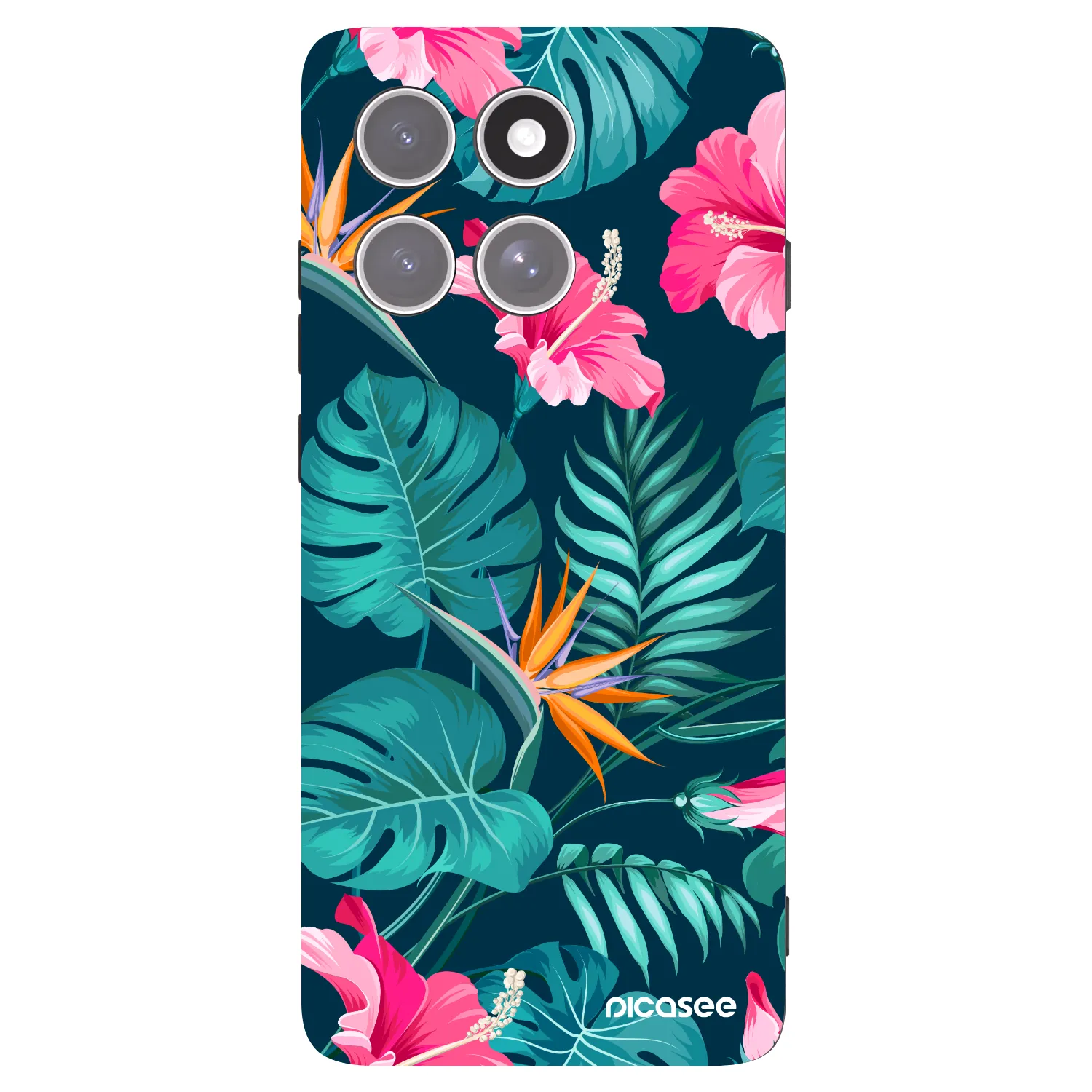 Picasee fekete szilikon tok az alábbi mobiltelefonokra Motorola Edge 60 Pro - Pink Monstera