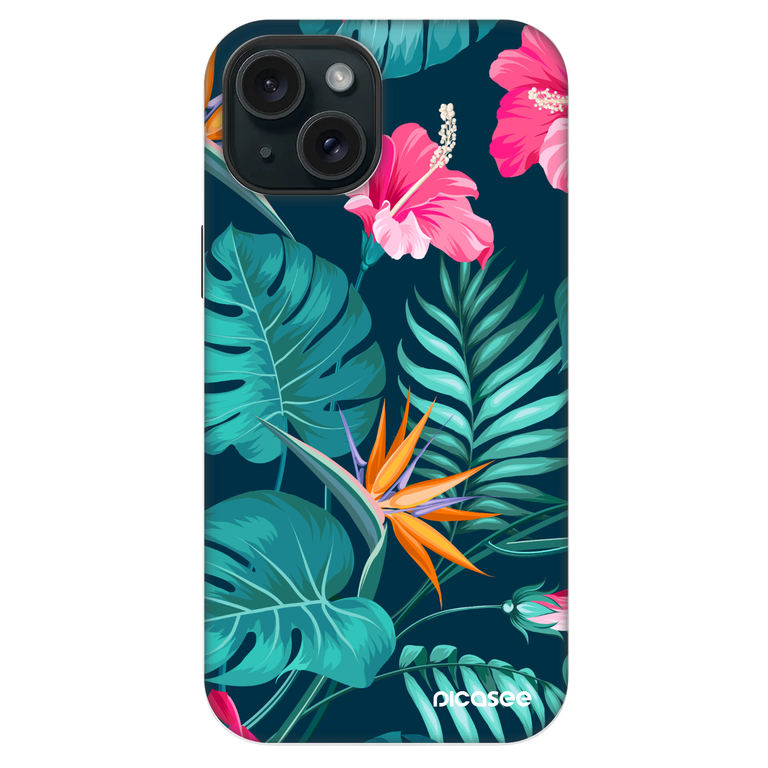 Picasee Fashion Case MagSafe Apple iPhone 14 - Pink Monstera