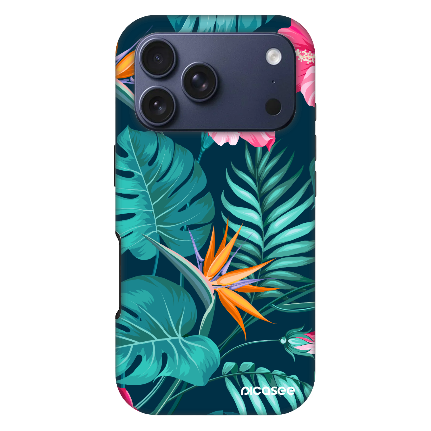 Picasee Fashion Case MagSafe Apple iPhone 17 Pro - Pink Monstera
