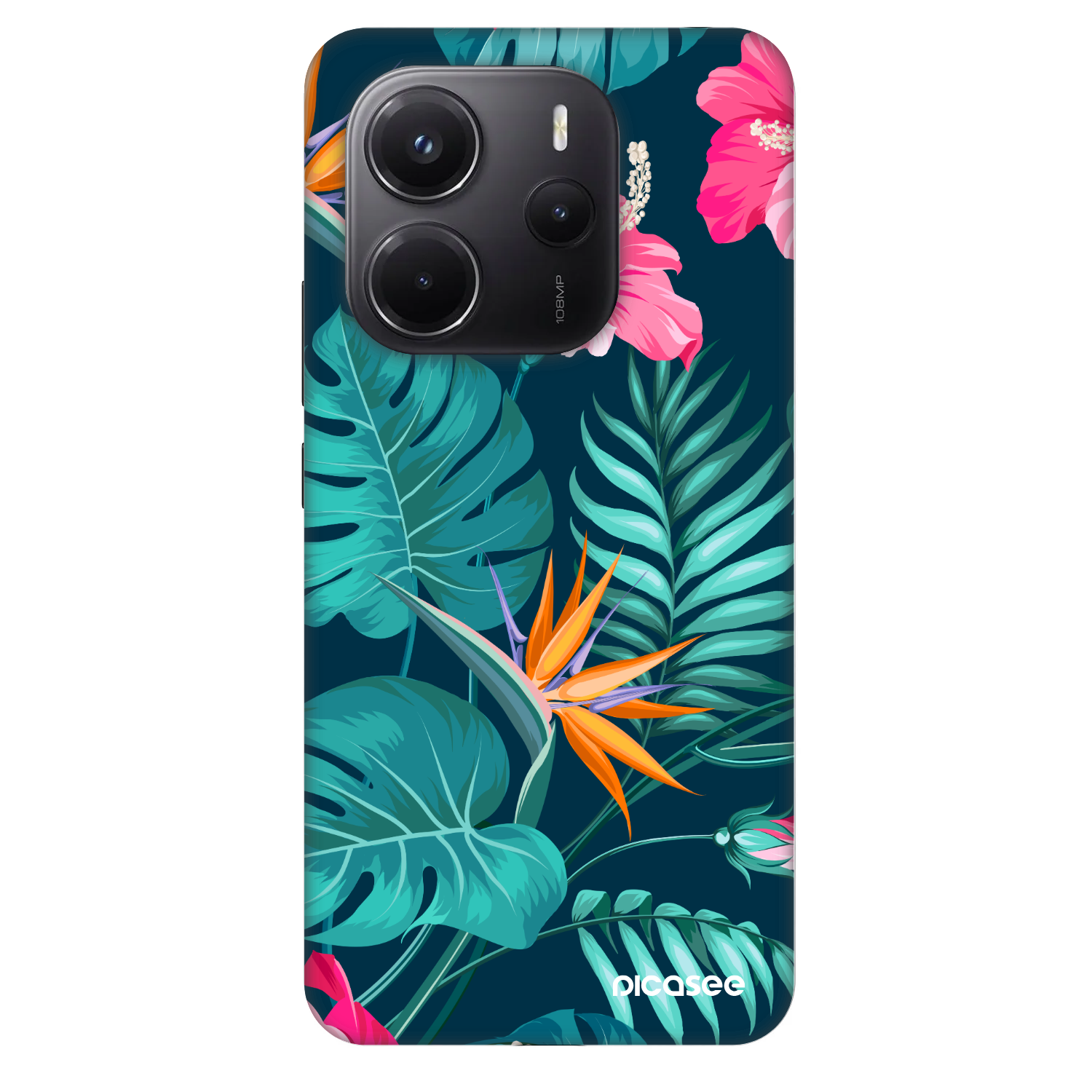 Picasee Fashion Case Xiaomi Redmi Note 14 4G - Pink Monstera