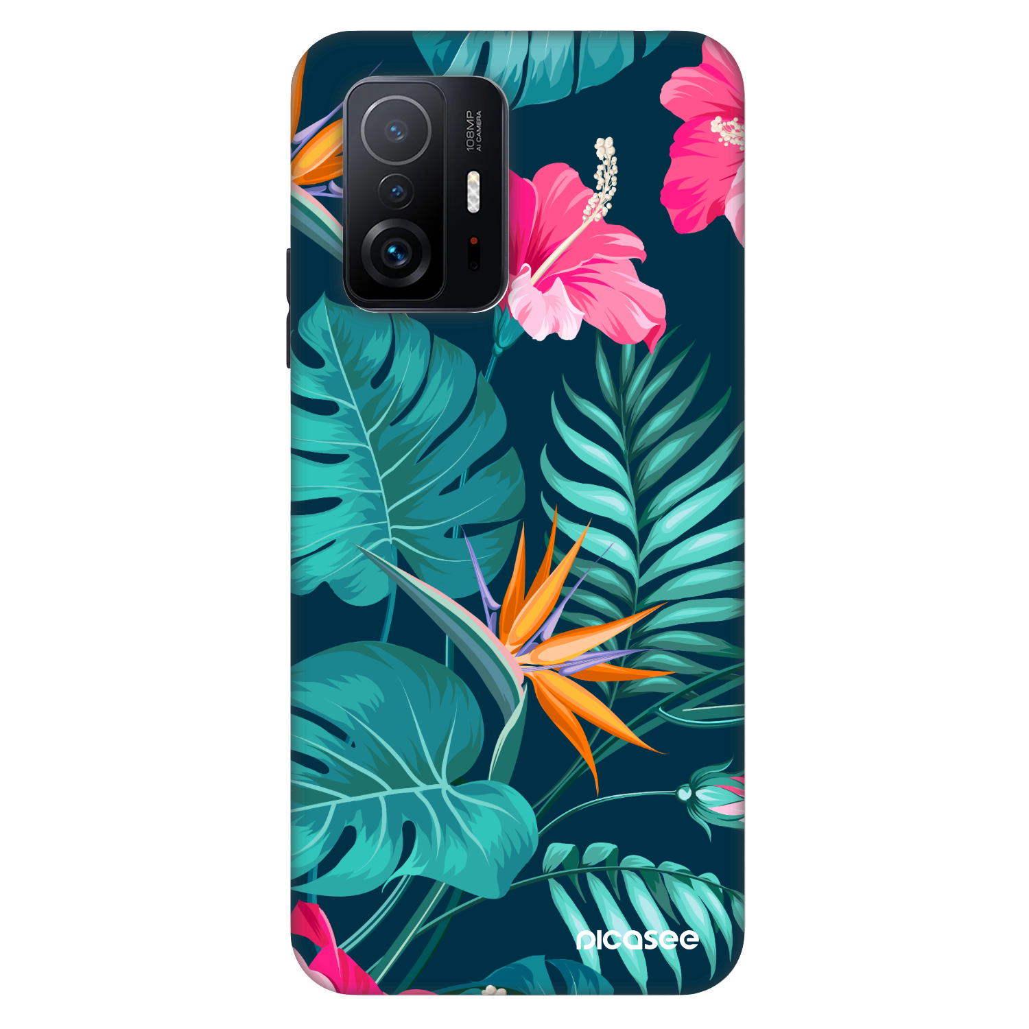 Picasee Fashion Case Xiaomi 11T - Pink Monstera