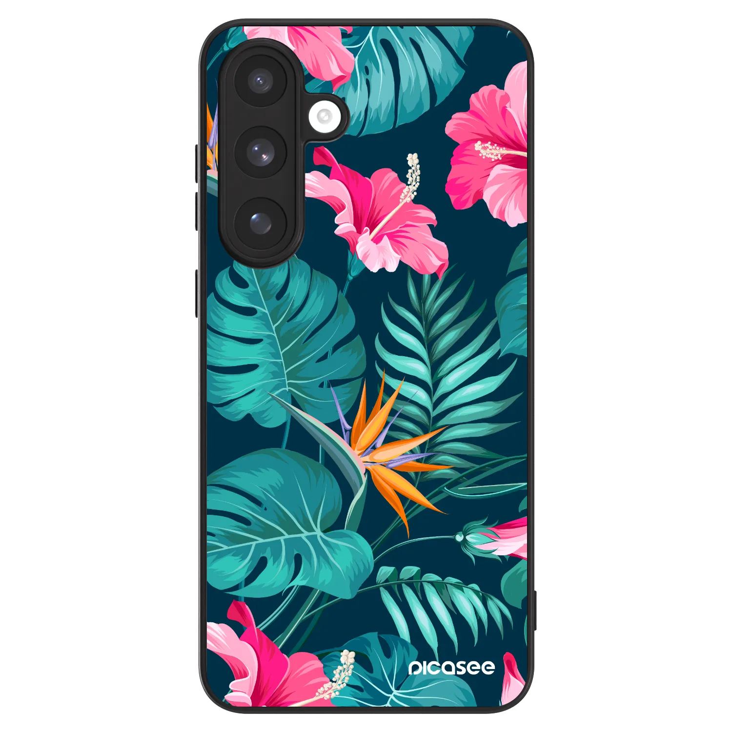 Picasee ULTIMATE CASE PowerShare Samsung Galaxy S25 FE 5G - készülékre - Pink Monstera