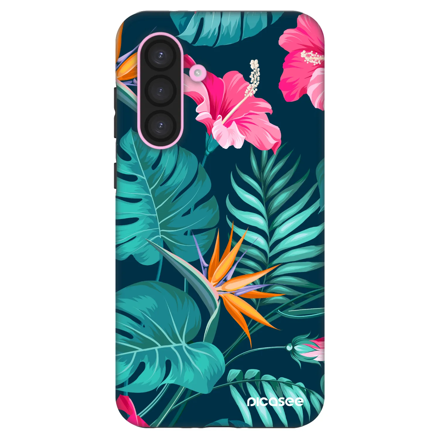 Picasee Fashion Case Samsung Galaxy A56 5G A566B - Pink Monstera