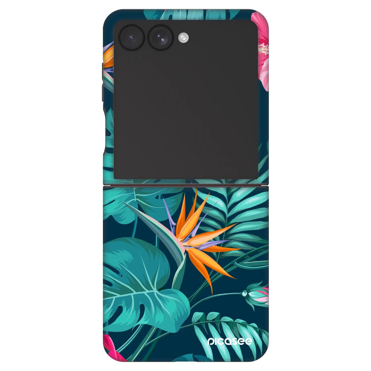 Picasee Fashion Case Samsung Galaxy Z Flip7 5G - Pink Monstera