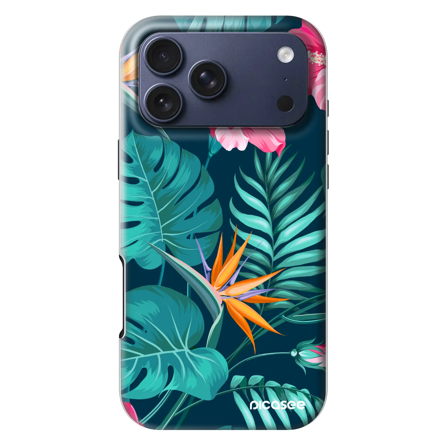 Picasee Fashion Case MagSafe Apple iPhone 18 Pro Max - Pink Monstera