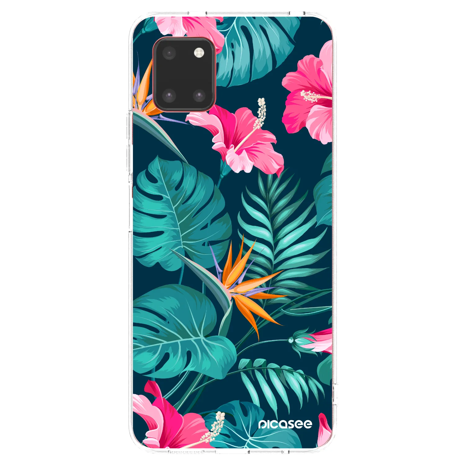 Picasee átlátszó szilikon tok az alábbi mobiltelefonokra Samsung Galaxy Note 10 Lite N770F - Pink Monstera