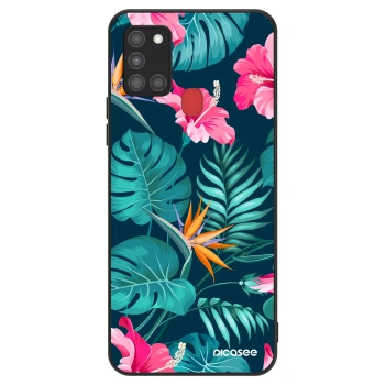 Szilikon tok erre a típusra Samsung Galaxy A21s - Pink Monstera