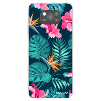 Picasee fekete szilikon tok az alábbi mobiltelefonokra Xiaomi Poco X3 Pro - Pink Monstera