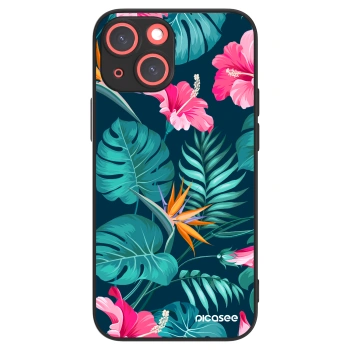 Picasee ULTIMATE CASE Apple iPhone 13 mini - készülékre - Pink Monstera