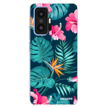 Picasee átlátszó szilikon tok az alábbi mobiltelefonokra Xiaomi 11T - Pink Monstera