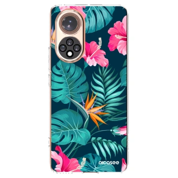 Picasee átlátszó szilikon tok az alábbi mobiltelefonokra Huawei Nova 9 - Pink Monstera