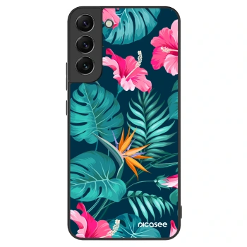Szilikon tok erre a típusra Samsung Galaxy S22+ 5G - Pink Monstera
