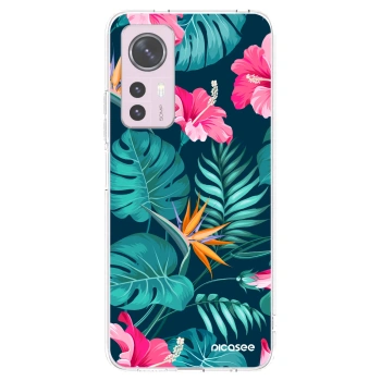 Picasee átlátszó szilikon tok az alábbi mobiltelefonokra Xiaomi 12 - Pink Monstera