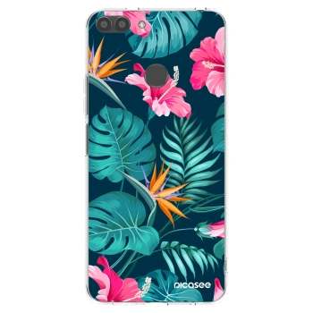 Picasee átlátszó szilikon tok az alábbi mobiltelefonokra Huawei P Smart - Pink Monstera