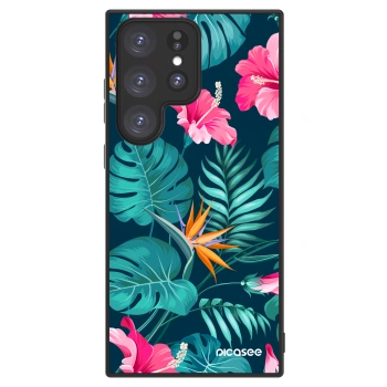 Picasee ULTIMATE CASE Samsung Galaxy S23 Ultra 5G - készülékre - Pink Monstera