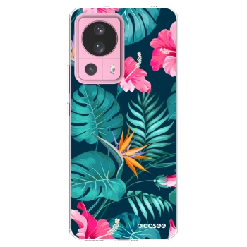 Picasee átlátszó szilikon tok az alábbi mobiltelefonokra Xiaomi 13 Lite - Pink Monstera