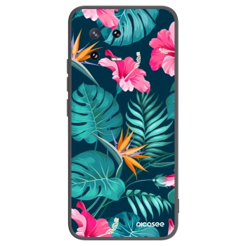 Picasee fekete szilikon tok az alábbi mobiltelefonokra Xiaomi 13 Pro - Pink Monstera
