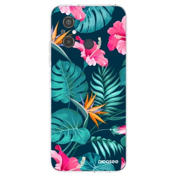 Picasee átlátszó szilikon tok az alábbi mobiltelefonokra Xiaomi Redmi 12C - Pink Monstera