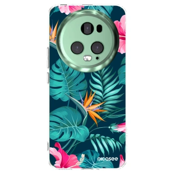 Picasee átlátszó szilikon tok az alábbi mobiltelefonokra Honor Magic5 Pro - Pink Monstera