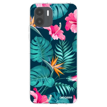 Picasee átlátszó szilikon tok az alábbi mobiltelefonokra Xiaomi Redmi A2 - Pink Monstera