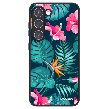 Picasee ULTIMATE CASE PowerShare Samsung Galaxy S23 5G - készülékre - Pink Monstera