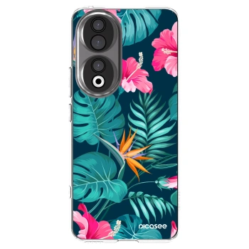 Picasee átlátszó szilikon tok az alábbi mobiltelefonokra Honor 90 5G - Pink Monstera
