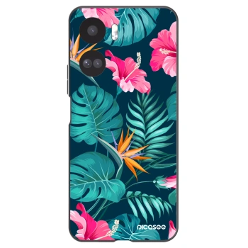 Picasee fekete szilikon tok az alábbi mobiltelefonokra Honor 90 Lite 5G - Pink Monstera
