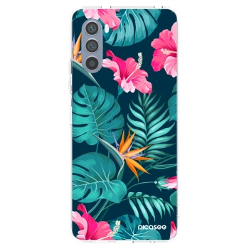 Picasee átlátszó szilikon tok az alábbi mobiltelefonokra Motorola Moto G62 - Pink Monstera