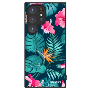 Picasee ULTIMATE CASE PowerShare Samsung Galaxy S24 Ultra S928B 5G - készülékre - Pink Monstera