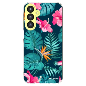 Picasee átlátszó szilikon tok az alábbi mobiltelefonokra Samsung Galaxy A25 A256B 5G - Pink Monstera