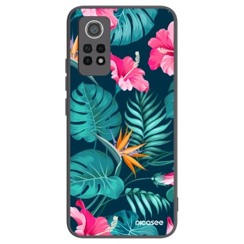 Picasee fekete szilikon tok az alábbi mobiltelefonokra Xiaomi Redmi Note 12 Pro 4G - Pink Monstera