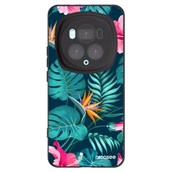 Picasee fekete szilikon tok az alábbi mobiltelefonokra Honor Magic6 Pro - Pink Monstera
