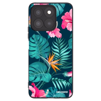 Picasee fekete szilikon tok az alábbi mobiltelefonokra Honor X8b - Pink Monstera