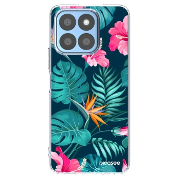 Picasee átlátszó szilikon tok az alábbi mobiltelefonokra Honor X8b - Pink Monstera