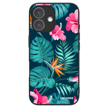 Picasee ULTIMATE CASE Apple iPhone 16 - készülékre - Pink Monstera