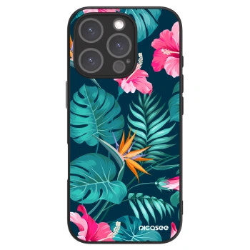 Szilikon tok erre a típusra Apple iPhone 16 Pro - Pink Monstera