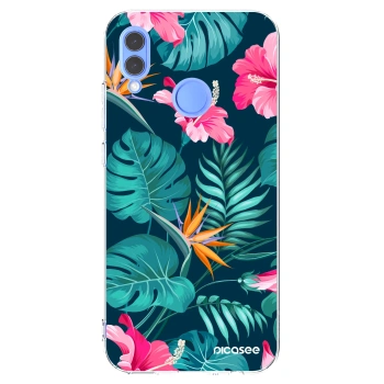 Picasee átlátszó szilikon tok az alábbi mobiltelefonokra Honor 10 Lite - Pink Monstera