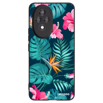Picasee fekete szilikon tok az alábbi mobiltelefonokra Honor 200 Pro 5G - Pink Monstera