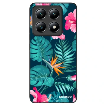 Picasee ULTIMATE CASE Xiaomi 14T Pro - készülékre - Pink Monstera