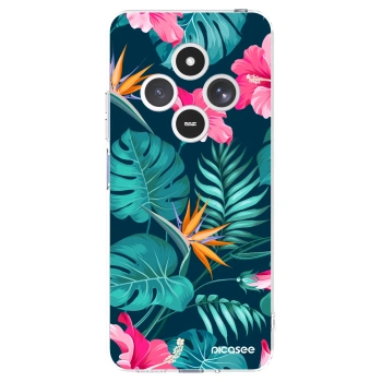 Picasee átlátszó szilikon tok az alábbi mobiltelefonokra Xiaomi Redmi 14C - Pink Monstera