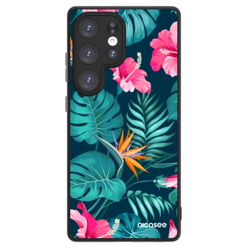 Picasee ULTIMATE CASE PowerShare Samsung Galaxy S25 Ultra 5G - készülékre - Pink Monstera