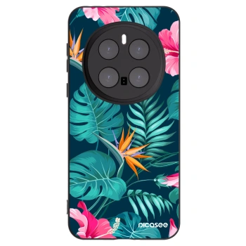 Picasee fekete szilikon tok az alábbi mobiltelefonokra Honor Magic7 Pro 5G - Pink Monstera