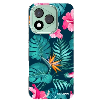 Picasee átlátszó szilikon tok az alábbi mobiltelefonokra Honor 400 Lite 5G - Pink Monstera